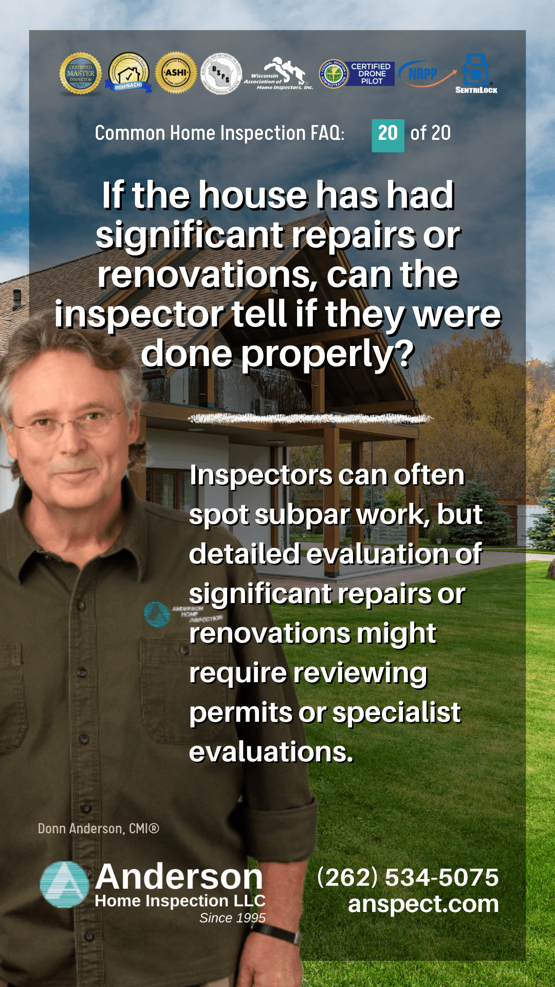 Milwaukee Home Inspection FAQ question and answer
