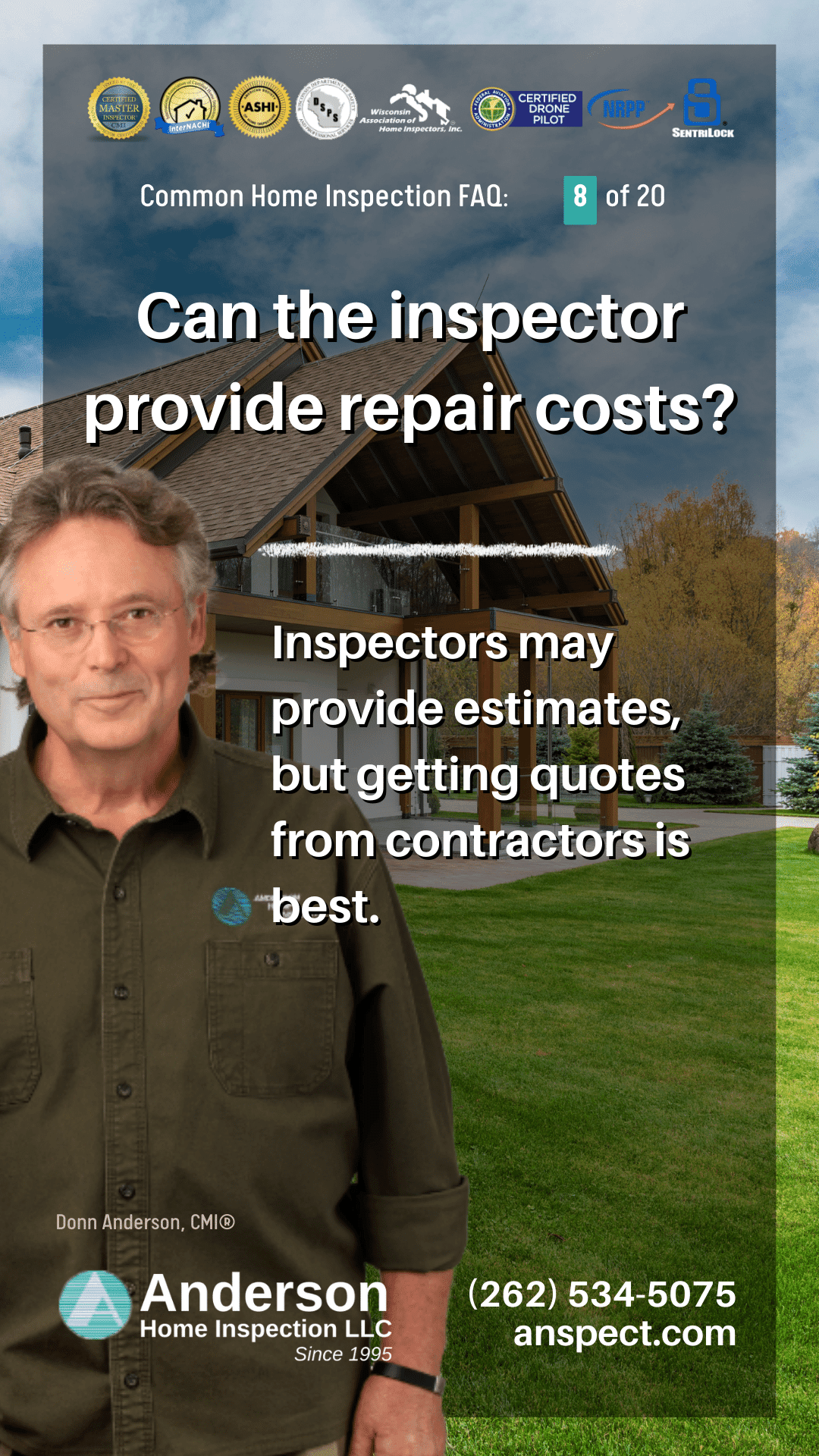 Milwaukee Home Inspection FAQ question and answer