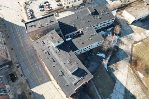 commercial drone roof inspection milwaukee