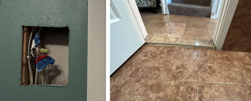 Uneven floors and faulty wiring, home inspector finds remodeling permit issues